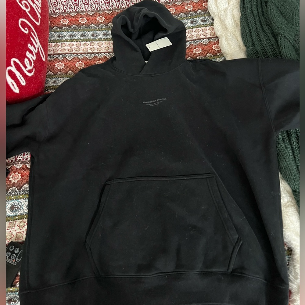 abercrombie & fitch mens hoodie xl nwt black